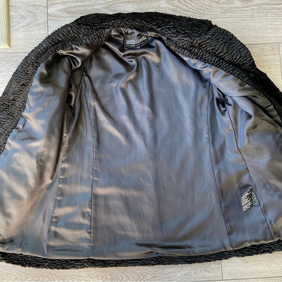 Simon Chang Heavy Crinkled Black Velvet  Jacket - Picture 10 of 15
